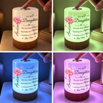 Custom Name Daughter Gifts From Mom - Personalized Dimmable Touch Night Light
