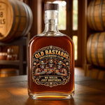 Custom Name Skull Brotherhood Gifts for Brothers - Personalized Whiskey Bottle