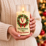 Custom Name Christmas Gifts for Families - Personalized LED Candle Light