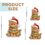 Custom Pet Photo Christmas Gifts for Cat and Dog Lovers - Personalized Acrylic Ornament