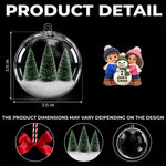 Custom Name Christmas Gifts for Kids - Personalized 3D Acrylic Ball Ornament