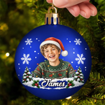 Custom Photo Christmas Gifts For Kids And Pet Lovers - Personalized Full Wrap Ball Ornament