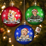 Custom Photo Christmas Gifts For Kids And Pet Lovers - Personalized Full Wrap Ball Ornament