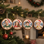 Custom Family Member Photo Christmas Gifts - Personalized Ornament