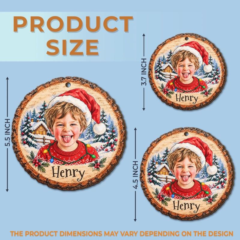 Custom Cat Photo Christmas Gift for Cat Lovers - Personalized Ornament