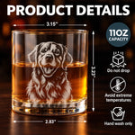 Custom Pet Photo Dog Lover Gift For Pet Lovers - Personalized Engraved Whiskey Glass