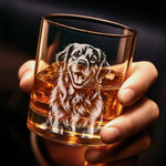 Custom Pet Photo Dog Lover Gift For Pet Lovers - Personalized Engraved Whiskey Glass