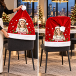 Custom Name Christmas Gifts for Grandma and Granddaughter - Personalized Chair Cover