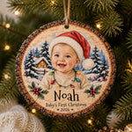 Custom Baby Photo First Christmas Gifts - Personalized Ornament