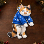 Custom Pet Photo Christmas Keepsake Gifts For Dog and Cat Lovers - Personalized Acrylic Ornament