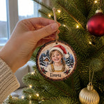 Custom Photo Gifts For Grandparents - Personalized Wooden Ornament