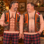 Custom Skin Tone Funny Christmas Hunting Vest Gifts for Couples - Personalized Ugly Sweatshirt