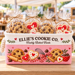 Custom Name Cookie Bakery Gifts - Personalized Storage Basket