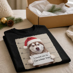 Custom Funny Pet Photo Christmas Mugshot Gifts For Dog And Cat Lovers - Personalized Comfort T-Shirt