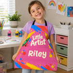Custom Name Arts And Crafts Kids Gifts For Kids, Artists, Art Lovers - Personalized Apron With Pocket