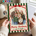 Custom Photo Family Christmas Cards - Personalized Christmas Greeting Card