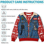 Custom Photo Truckmas Christmas Gifts For Men - Personalized Ugly Sweatshirt