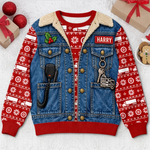 Custom Photo Truckmas Christmas Gifts For Men - Personalized Ugly Sweatshirt