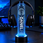 Custom Name Neon Headphone Gifts For Music Lovers - Personalized Headphone Stand
