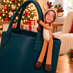 Custom Photo Face Funny Christmas Family Gifts For Him, Her - Personalized Poseable Plush Doll