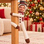 Custom Photo Face Funny Christmas Family Gifts For Him, Her - Personalized Poseable Plush Doll