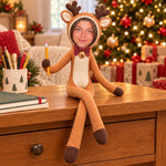 Custom Photo Face Funny Christmas Family Gifts For Him, Her - Personalized Poseable Plush Doll