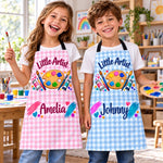 Custom Name Creative Artist Boys Girls Gifts For Kids, Artists, Art Lovers - Personalized Apron With Pocket