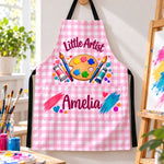 Custom Name Creative Artist Boys Girls Gifts For Kids, Artists, Art Lovers - Personalized Apron With Pocket