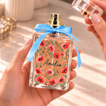 Custom Birth Month Flower Gifts For Women - Personalized Refillable Perfume Bottle