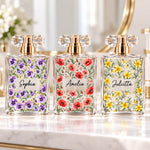 Custom Birth Month Flower Gifts For Women - Personalized Refillable Perfume Bottle