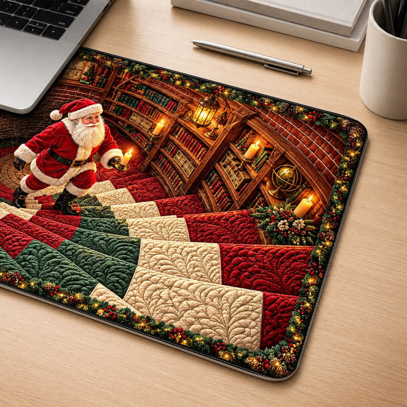 Custom Christmas Santa Decor - Personalized Desk Mat