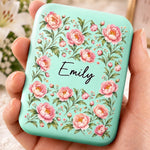 Custom Flower Garden Gifts For Women - Personalized LED Compact Makeup Mirror