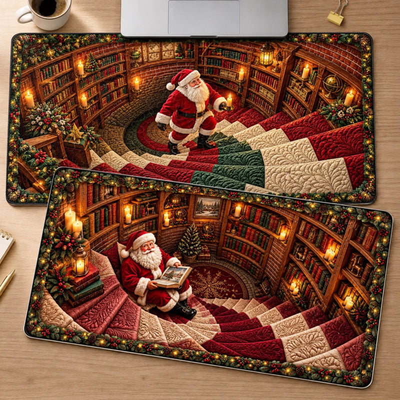 Custom Christmas Santa Decor - Personalized Desk Mat
