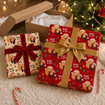 Custom Photo Christmas Gifts For Besties - Personalized Wrapping Paper