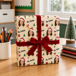 Custom Photo Christmas Gifts For Teachers - Personalized Wrapping Paper