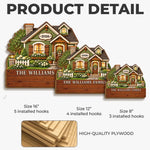Custom Family Name House Gifts - Personalized Wooden Key Holder