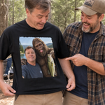 Custom Photo Bigfoot Fishing Gifts For Men - Personalized Comfort T-Shirt