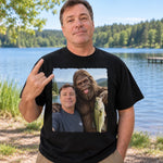 Custom Photo Bigfoot Fishing Gifts For Men - Personalized Comfort T-Shirt