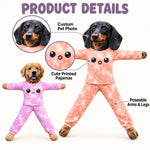 Custom Photo Cute Pajamas Gifts for Kids - Personalized Poseable Plush Doll