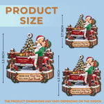 Custom Romantic Christmas Gifts For Couples - Personalized Wooden Ornament