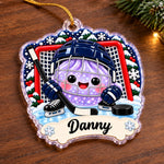 Custom Squishy Christmas Gifts For Kids, Sport Lovers - Personalized Acrylic Ornament