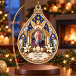 Custom Photo Heavenly Memorial Christmas Decor Gifts - Personalized Acrylic Ornament