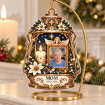 Custom Photo Memorial Lantern Christmas Decor Gifts - Personalized Acrylic Ornament