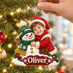 Custom Snowman Kids Christmas Gifts - Personalized Acrylic Ornament