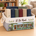 Custom Name Bookstore Gifts For Book Lovers - Personalized Storage Basket