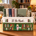 Custom Name Reading Nook Gifts For Bookworms - Personalized Storage Basket