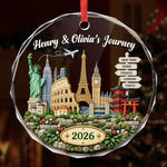 Custom Pet Photo Angel Wings Memorial Gifts For Pet Lovers - Personalized Glass Ornament copy
