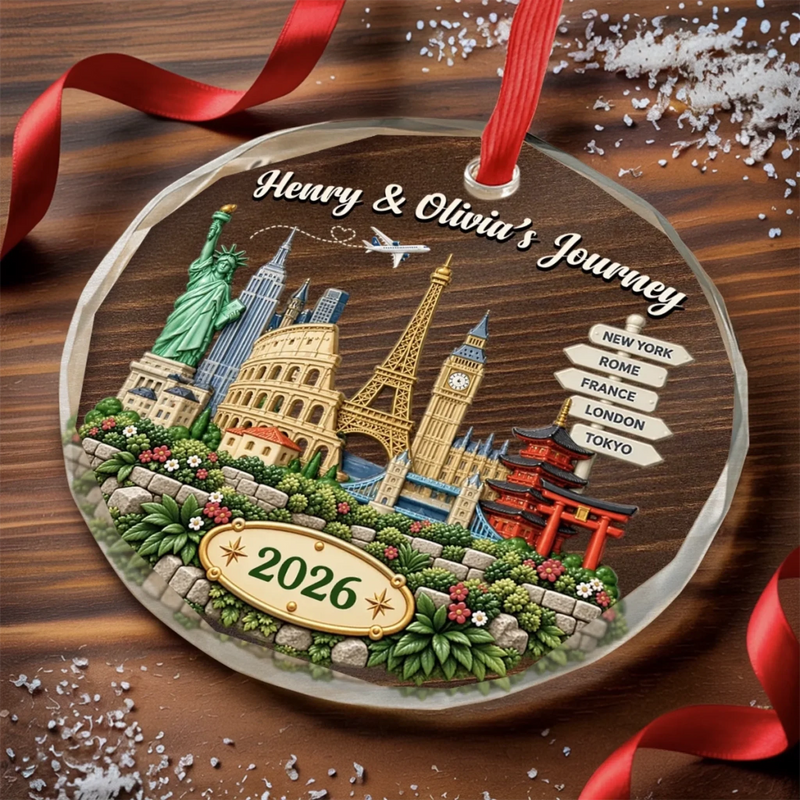 Custom Pet Photo Angel Wings Memorial Gifts For Pet Lovers - Personalized Glass Ornament copy