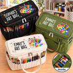Custom Name Artist Gifts For Art Lovers - Personalized Canvas Yarn Tote Bag