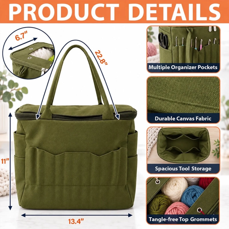 Custom Floral Painting Gifts For Art Lovers - Personalized Canvas Yarn Tote Bag